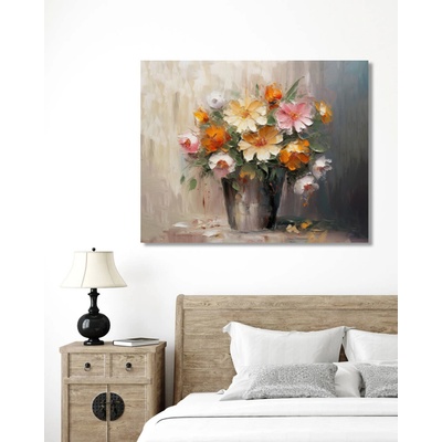 ZUTY Obrazy na stenu - Maľba kytice Rámovanie: bez rámu a bez vypnutia plátna, Rozmer: 40x50 cm