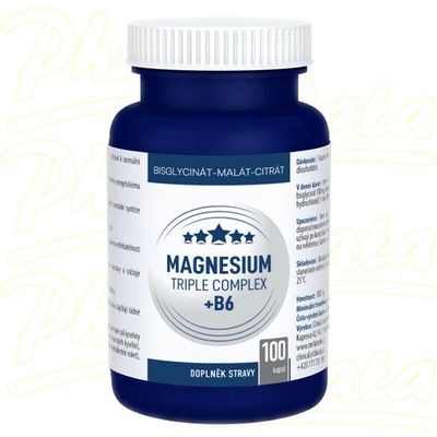 CLINICAL Magnesium triple complex + B6 100 kapslí