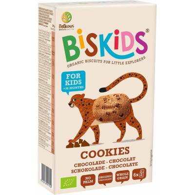 Belkorn Детски бисквити Belkorn - BisKids, с парченца шоколад, 120 g (BB200951)