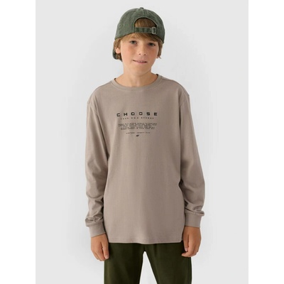 4F JUNIOR LONGSLEEVE JWAW24TLONM294 26S WARM LIGHT GREY Šedá 24 25