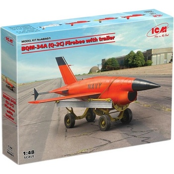 ICM Q-2C BQM-34A Firebee with trailer 1:48