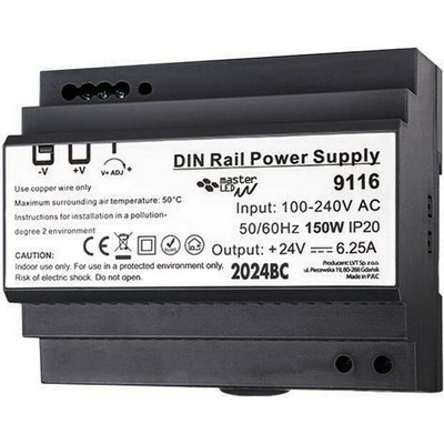 MasterLED Napájací impulzný zdroj na DIN lištu ML9116