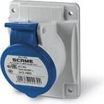 SCAME Промишлен контакт 2P+Е 16A 230V IP54 серия Optima панелен монтаж 70х87мм - 413.1663 (413.1663)