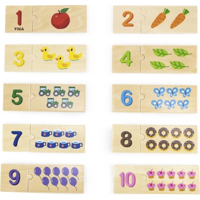 Viga Toys Пъзел с числа и множества Viga Toys (44748)