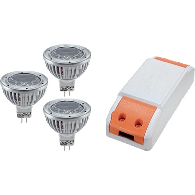 ELMARK КОМПЛЕКТ led ДРАЙВЕР 12w+ 3x led1 3w 2700k mr16 (99set3led235)