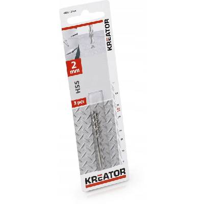 Kreator Vrták do kovu 2 mm HSS KRT010103