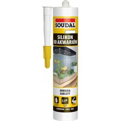 Soudal akvarijní silikon pro akvária, sklo, bezbarvý 280ml