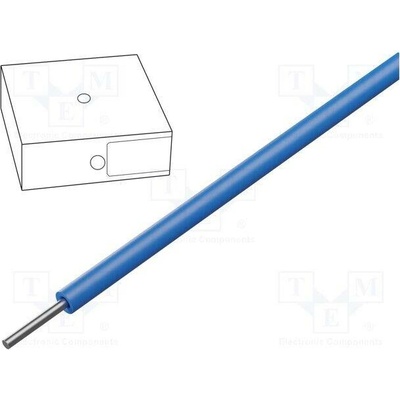 Helu 46303 Vodič SiD 1x0,5mm2 drát Cu silikon modrá 300V,500V 100m