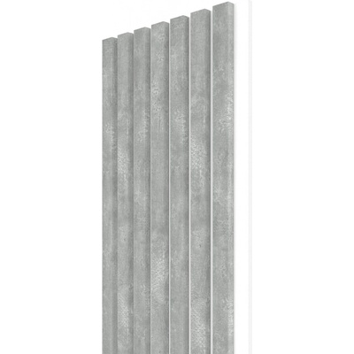 Wall Concept akustický panel Raw Imperial, biely filc + MDF, 2750 x 285 x 21 mm 0,78m²