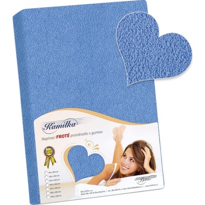 Bellatex froté prostěradlo Kamilka modré 90x200
