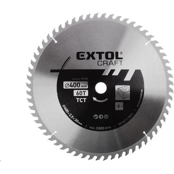 EXTOL CRAFT kotouč pilový s SK plátky, 400x2,5x30mm, 19122