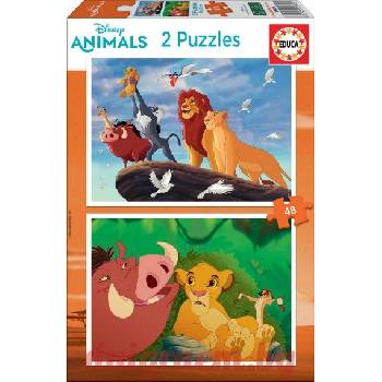 Image 1 of Educa Пъзел educa 18629 - 2 х 48 части - Цар Лъв (edu18629)