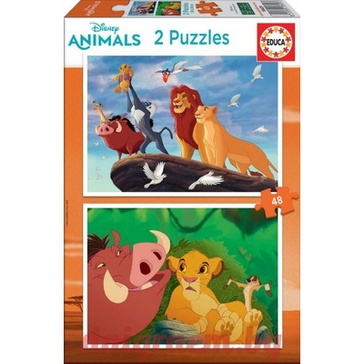 Educa Пъзел educa 18629 - 2 х 48 части - Цар Лъв (edu18629)