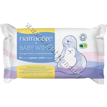Natracare Мокри кърпички Natracare Baby Wipes, 50-Pack, p/n NA-24 - Био бебешки кърпички (NA-24)