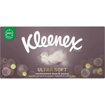 Kleenex ultra soft papírové kapesníčky 3-vrstvé 64 ks