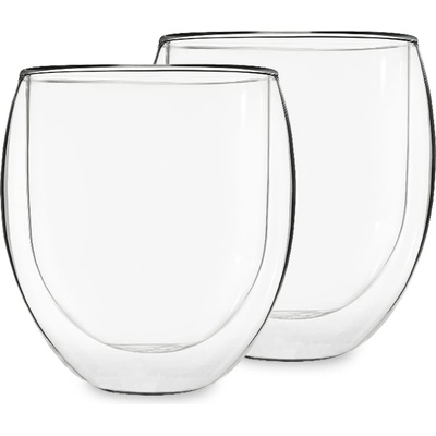 Feelino Комплект за лед 2, чаши за чай, комплект от 2 чаши, 320 мл, висококачествено боросиликатно стъкло, подходящи за миене в съдомиялна машина (B00ANKDB2Q) (B00ANKDB2Q)