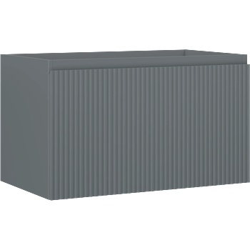 Mexen Rivel шкафче за баня под мивка 80 см, 1 чекмедже, оребрено, графит мат - 91A20-08047-1-BF66 (91A20-08047-1-BF66)