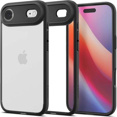 Хибриден кейс с висока степен на защита за iPhone 17 Air - Spigen Ultra Hybrid Case (черен-прозрачен) (ACS10310)