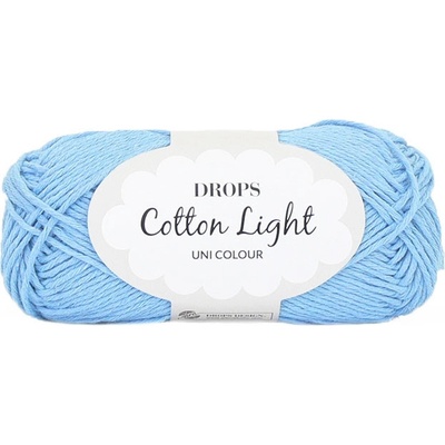 Příze DROPS Cotton light 46 - blankytně modrá