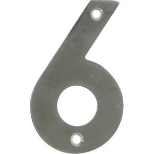 AMIG ЦИФРА 6 6см В БЛИСТЕР ИНОКС (6774)