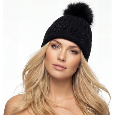Goldbergh Hodd beanie Black Čierna