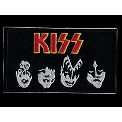 Nášivka KISS band vyšívaná zažehlovací