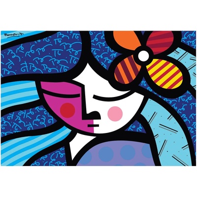 Bluebird Puzzle - Puzzle Britto - Girl with flower - 1 000 piese