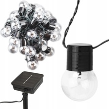 SAPRO Solárna párty osvetlenie reťaz grilanda GIR65 30xLED G40 6,5m