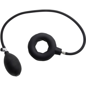 SuperLove Inflatable Penis Ring Black