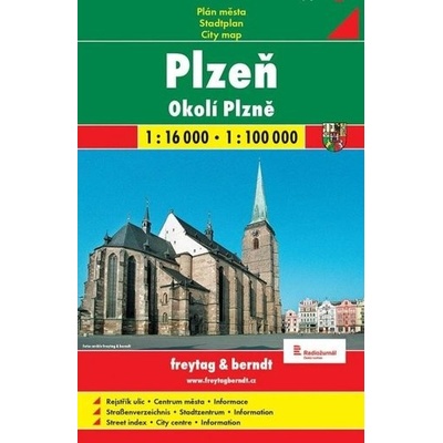 Plán města Plzeň měkká