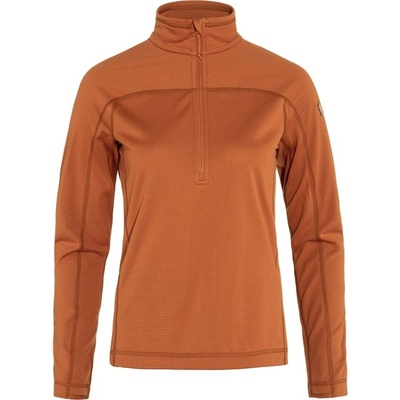 Fjällräven Abisko Lite Fleece Half Zip W terracotta brown