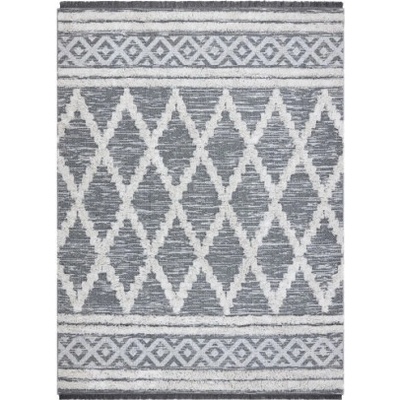 Nej koberce MOROC Romby 22297 EKO SIZAL šedý / krém