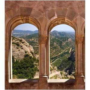 DIMEX ART Флизелинов фототапет сводест прозорец 225 x 250 см