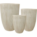  Глинена кашпа 30209 Anti beige, 34 × 34 × 56 см, бежов
