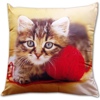 Dadka polštář Kotě s klubíčkem 40x40 – Zboží Dáma