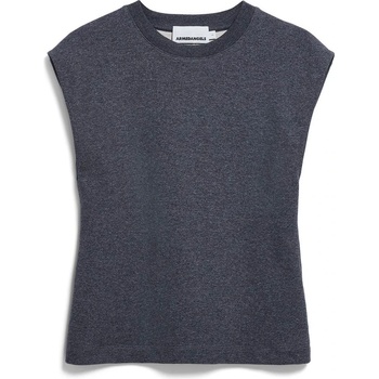 Armedangels Дамски топ ARMEDANGELS Women's Un-Wasted Top - Steel Melange / Undyed (916-6599-0114)