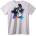 NOONEBRAND Тениска с Цветно Куче - XL, White