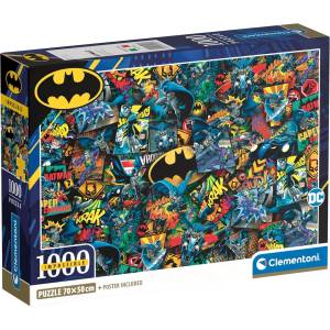 Clementoni Пъзел Clementoni от 1000 части - Батман (39906)