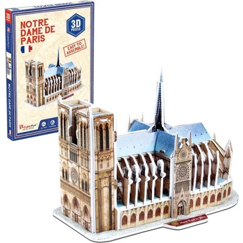 CubicFun 3D пъзел Cubic Fun от 39 части - Нотр Дам дьо Пари (S3012h)