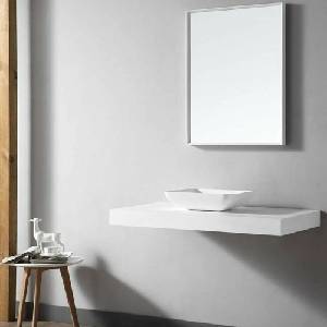 Rune Плот за мивка от композит Rune MonBlari 80x50 см бял мат (XA-T32)