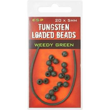 ESP tungstenové korálky Tungsten Loaded Bead 5mm Green