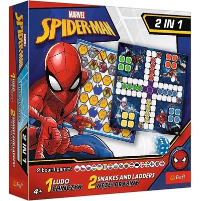 Trefl Настолна игра 2 в 1 Spider-Man (Ludo/Snakes and Ladders) - детска