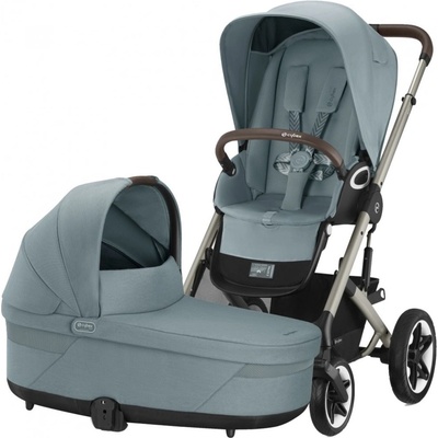 CYBEX Talos S Lux + Cot S 2024 Sky Blue Taupe Frame – Zbozi.Blesk.cz