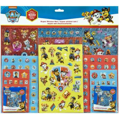 Karton P+P velká sada nálepek 500 ks paw patrol