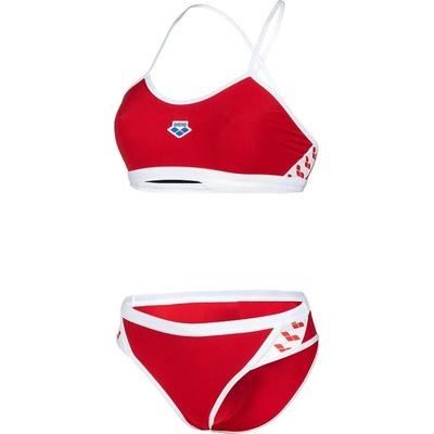 Arena Icons bikini Cross Back Solid Red/White
