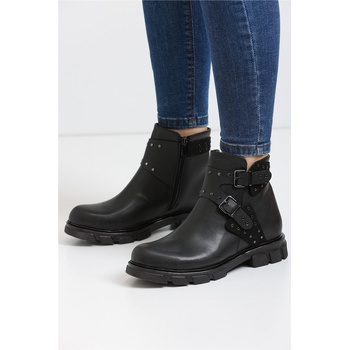 Johns Athletic Дамски боти със странични катарами l001 - Черни #364369 (364369_Черно)