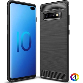 Image 1 of Samsung Galaxy S10 Plus / S10+ Carbon Fiber Калъф и Протектор
