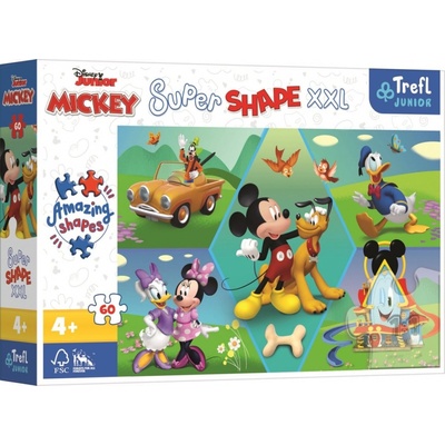 TREFL Super Shape XXL Mickey Mouse: Zábava 60 dielov