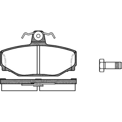 Sada brzdových platničiek kotúčovej brzdy REMSA 0297.00