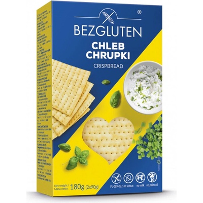 Bezgluten Bezglutén Bezlepkové krehké chlebíčky 180 g